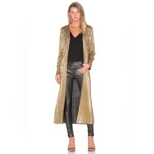 House of Harlow x Revolve Jodie Jacket In Metallic Gold